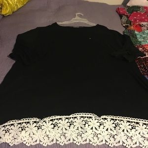 Boohoo lace trim tunic